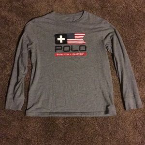 Polo Ralph Lauren grey long sleeve shirt